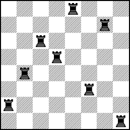 \begin{figure}\begin{center}
\fenboard{4r3/6r1/2r5/3r4/1r6/5r2/r7/7r w - - 0 26}
$\showboard$ \end{center}\end{figure}