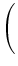 $\displaystyle \left(\vphantom{\sqrt{10^{\lfloor\frac{n}{2}\rfloor}}
- \sqrt{ \frac{N}{10^{\lfloor\frac{n}{2}\rfloor}} }}\right.$