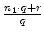 $ {\frac{{n_1 \cdot q + r}}{{q}}}$